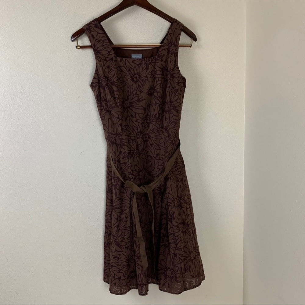 Casual Chic Summer Essential: Rabbit Rabbit Rabbit Designs Brown Dress - Size 8 - Picture 2 of 7